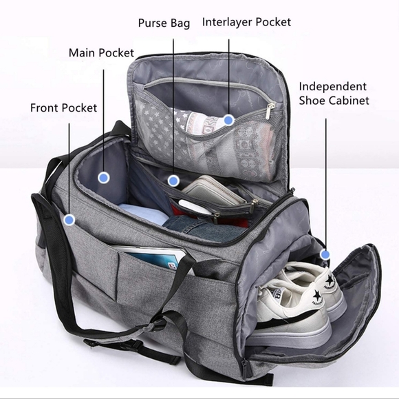 Sports Duffel Bag w/ Anti-Theft Lock - Picture 6 of 10